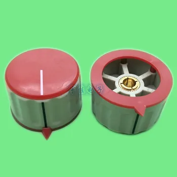 

5 Piece Potentiometer KN-35-Y-6.0 knob plastic copper core 35 * 24mm upper screw round hole 6mm instrument panel knob