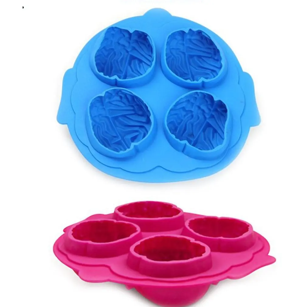 

Brain ice cubes Halloween ice making tools Funny Silicone Mold Cake Decor