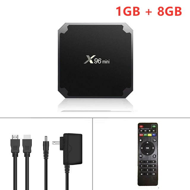1GB 8GB X96 Мини ТВ коробка Android 7,1 2 Гб 16 Гб Amlogic S905W четырехъядерный X96 мини роутер Android S905W 4K 2.4GH wifi 1 ГБ 8 ГБ X 96 мини - Цвет: 1GB 8GB