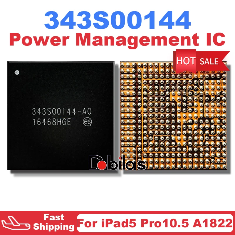 

1Pcs 343S00144 343S00144 A0 For iPad5 Pro 10.5 A1822 A1823 BGA Power IC Power Management Supply Chip Integrated Circuits Chipset