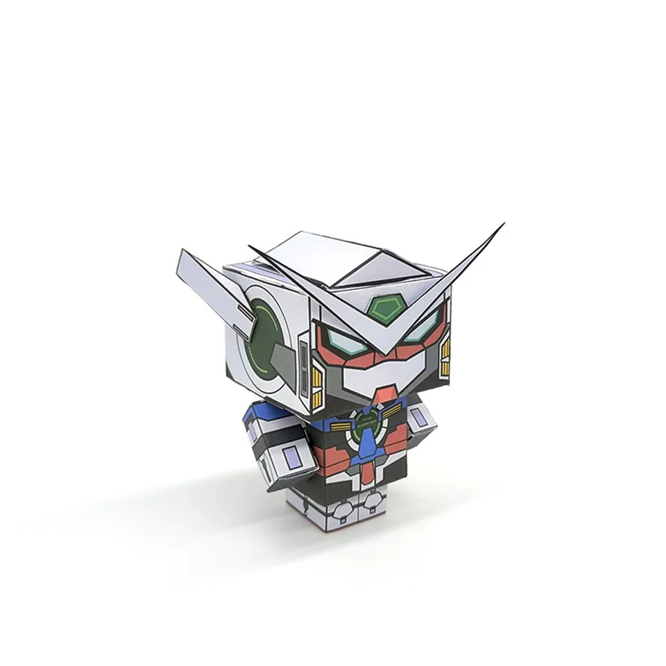 Без клея Gundam Exia NG-001 Складная резка мини 3D бумажная модель бумажное ремесло Аниме Фигурка DIY Cubee дети взрослые ремесленные игрушки CS-031