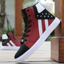 Зимние модные мужские ботинки; мужские высокие ботинки в стиле хип-хоп; повседневные кожаные ботинки; удобная мужская обувь суперзвезды для взрослых