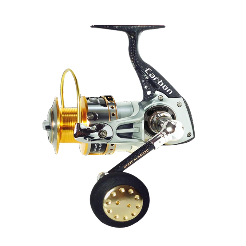 Lurekiller Patented Carbon Spinning Reel Saltwater Fishing Reel Black Rider SW6000C 11BB 24KGS