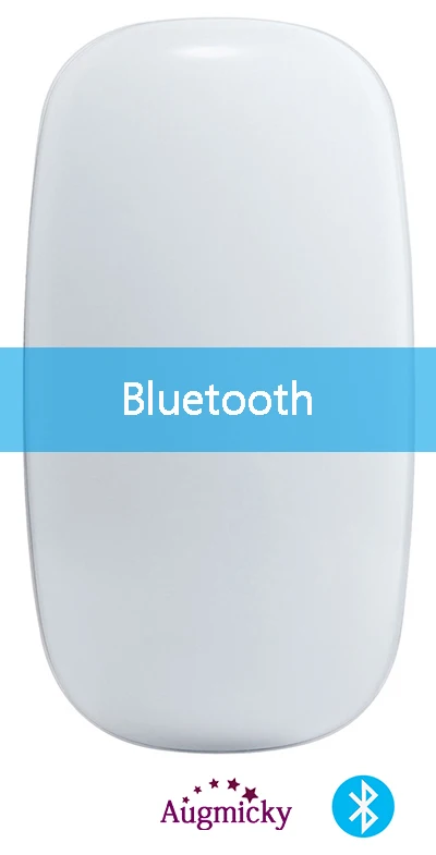 White Bluetooth Apple style Magic Touch Bluetooth 3,0 Беспроводная мышь эргономичная тонкая дуговая мышь USB 2,4G Беспроводная игровая мышь для ноутбуков, Mac PC - Цвет: White Bluetooth
