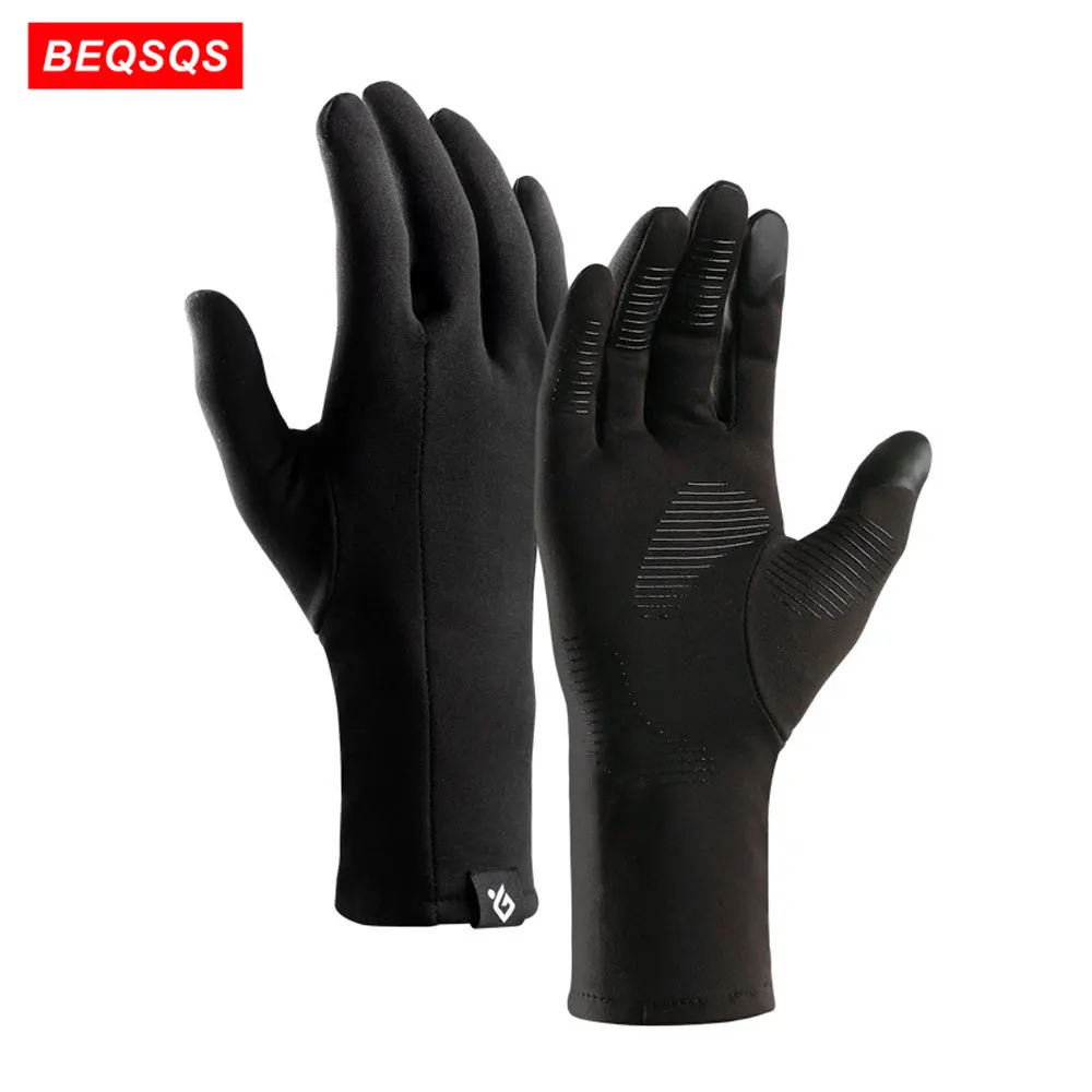 

1 Pair Winter Gloves Lightweight Polyester Spandex Anti-slip Touch Screen Gloves Finger Wool Warm Gloves for Women Men