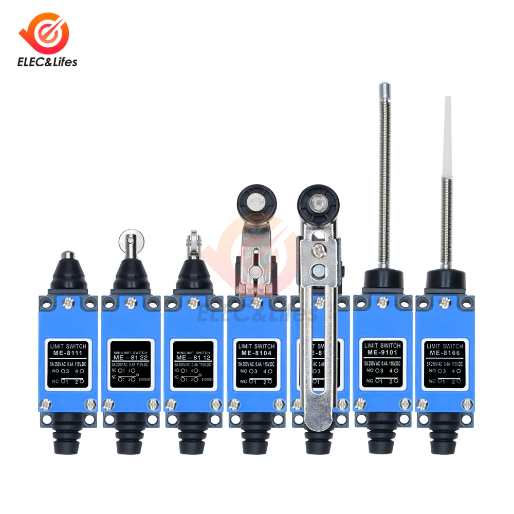 ME-8108 AC Limit Switch Rotary Adjustable Roller Lever Arm Mini Momentary NO NC 250V 5A 8104 8107 8166 8122 8111 9101 | Обустройство