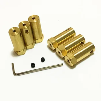 

Hexagonal Brass Coupling 30mm Length Hex Connector Robot Accessories Shaft 3mm 4mm 5mm 6mm 7mm 8mm
