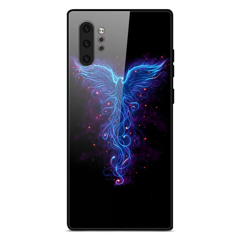 Для samsung Galaxy Note 10 чехол Note10 Pro закаленное стекло твердая задняя крышка для samsung Note10+ Plus 10Pro чехол для телефона s бампер Капа - Цвет: 41