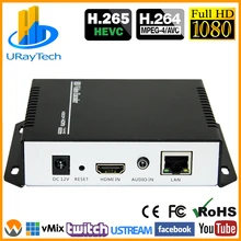 Encodeur vidéo en direct HEVC MPEG4 HDMI vers IP encodeur H.264 RTMP encodeur HDMI IPTV H.265 avec HLS HTTP RTSP UDP RTMPS SRT