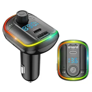 

FM Transmitter Car MP3 Music Player U Disk Lossless Music Bluetooth 5.0 Receiver USB QC3.0 Quick Charge Car Handsfree Call