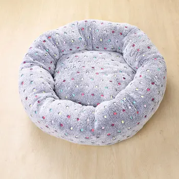 

Super Soft Pet Bed Kennel Dog Round Cat Winter Warm Sleeping Bag Plush Puppy Cushion Dog Bed House Round Mat Cat Supplies