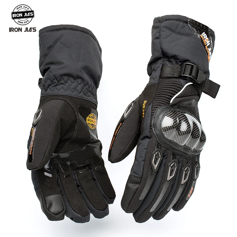 Motorcycle Men Gloves Touch Screen Winter Warm Carbon Fiber Upgrade Protective Luva Motocross Waterproof Windproof | Автомобили и