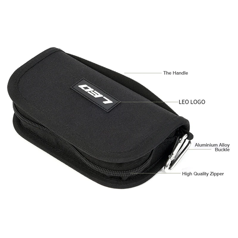 Mini Portable Fishing Lure Container Bag Canvas Zipper Bag for Metal Spinner Bait Spoon Lure Fishing Accessories (3)