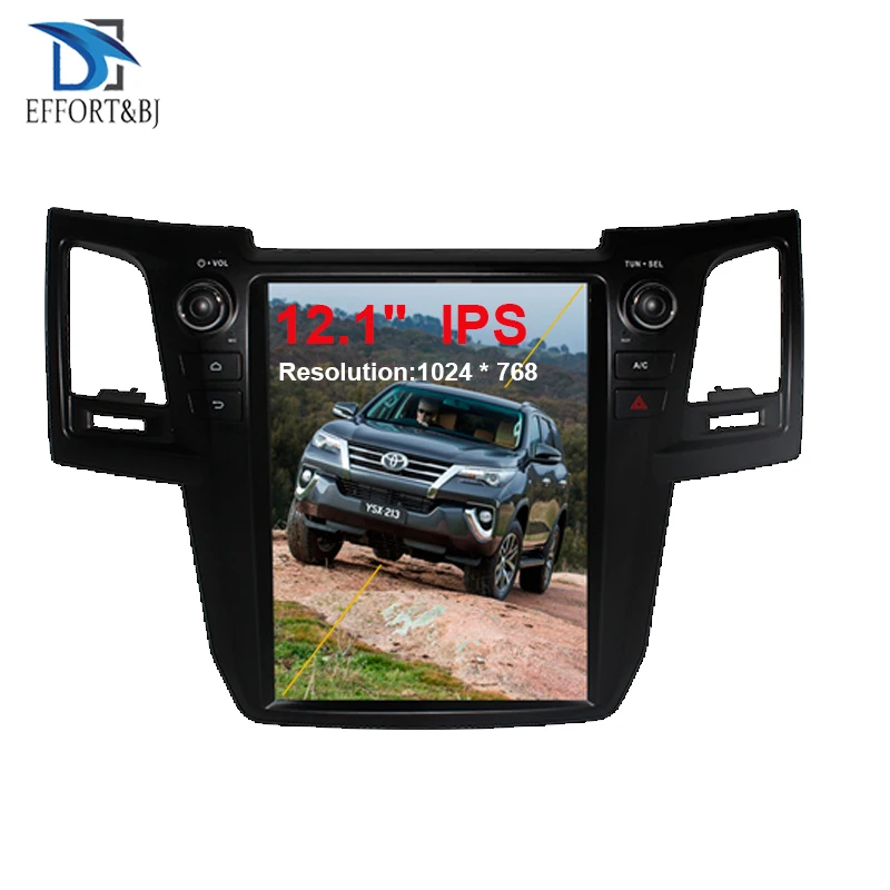 US $554.99 Tesla style vertical Android 90 Car GPS Nagavition for TOYOTA FortunerHILUX Revo 20052014 year AUTO or Manual AC Car radio