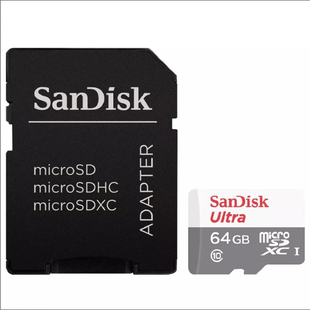 Флеш карта microSD 64GB SanDisk microSDHC Class 10 Ultra Android(SD адаптер) 80MB/s
