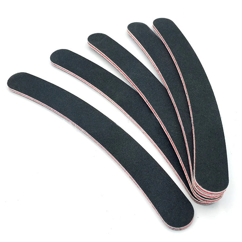Four Lily Mini Nail Files Sandpaper Buffers Square Block Sponge Emery Board Colorful 100/180 Grit Disposable Nail Polish Set