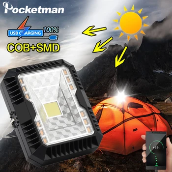 

250W LED Camping Light 3 Mode Outdoor Tent Lantern Solar Flashlight Built-in Battery Lamp USB Rechargeable Portable Hanging Lamp