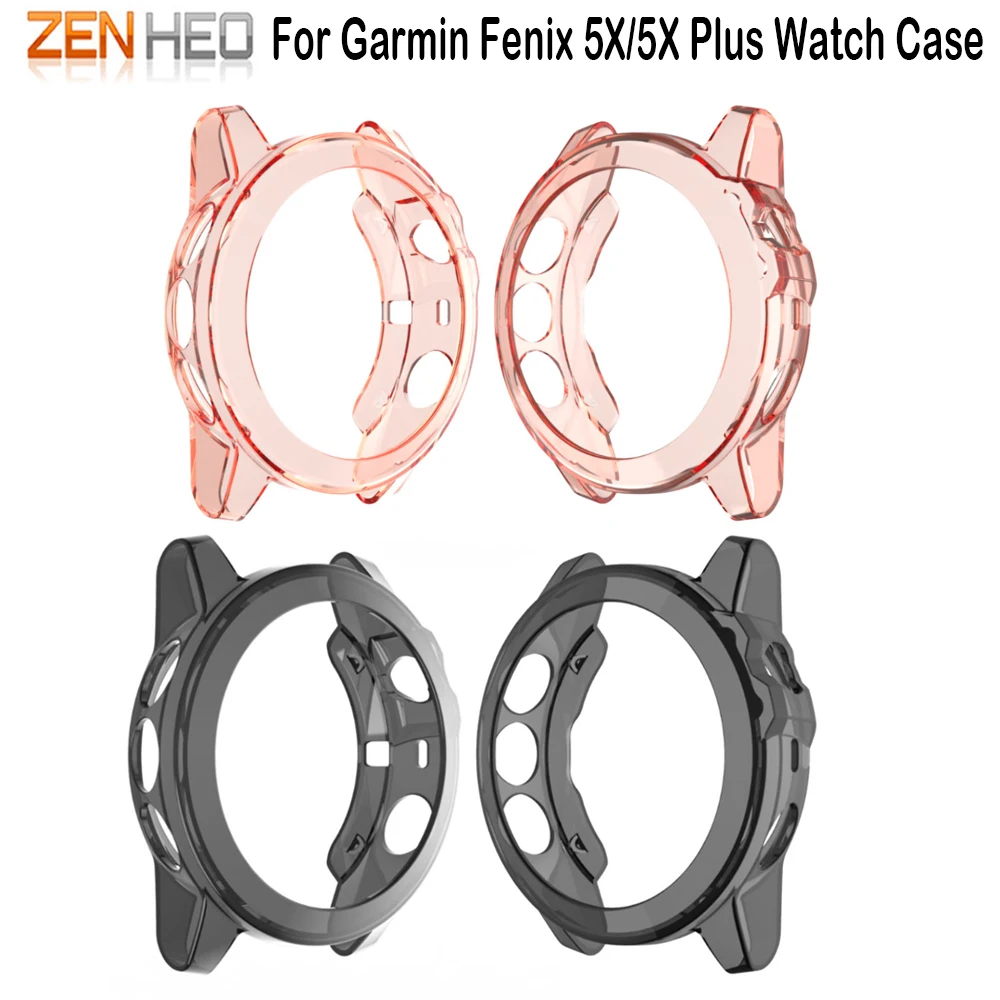 Мягкий защитный чехол для Garmin Fenix 5X противоударный Fenix5X Plus бампер рамка умные часы