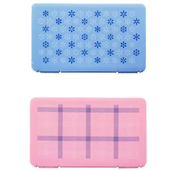 

2pc Portable Protection Mask Case Face Mask Container Cotton Mask Storage Box Storage Organizer Moisture-proof Plastic Box Z0706