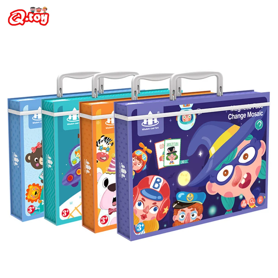 Деревянные магнитные пазлы игрушки для малышей развивающие дорожные