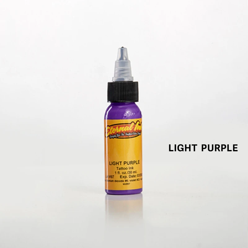 7colors goochie tintas tattoo pigments dynamic eternal ink permanent tattoo ink set pigment tinta tattoo tintas para tatuajes - Цвет: light purple