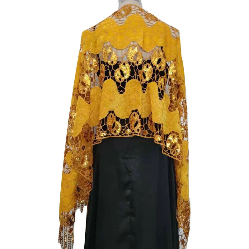 Style D-yellow Роскошная женская свадебная шаль BlingS equined Shrug обертывания для невесты Длинный шарф Обертывания вечернее платье Обертывания - Цвет: Style D-yellow