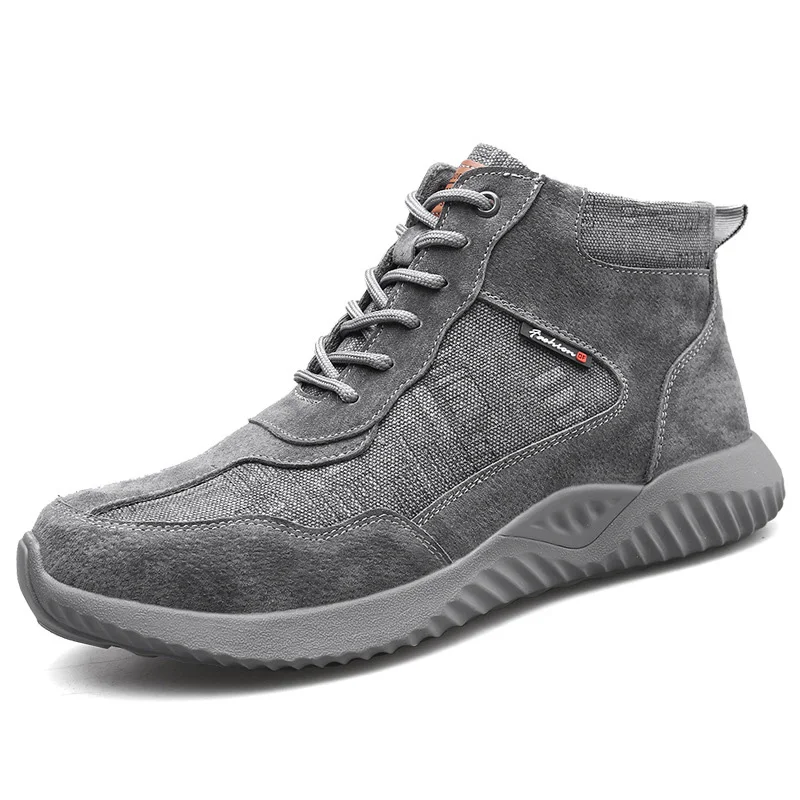 

Men Work Safety Shoes Boots Construction Winter Footwear Outdoor Anti-Smashing Puncture Proof Sneakers Boots With Metal Toe