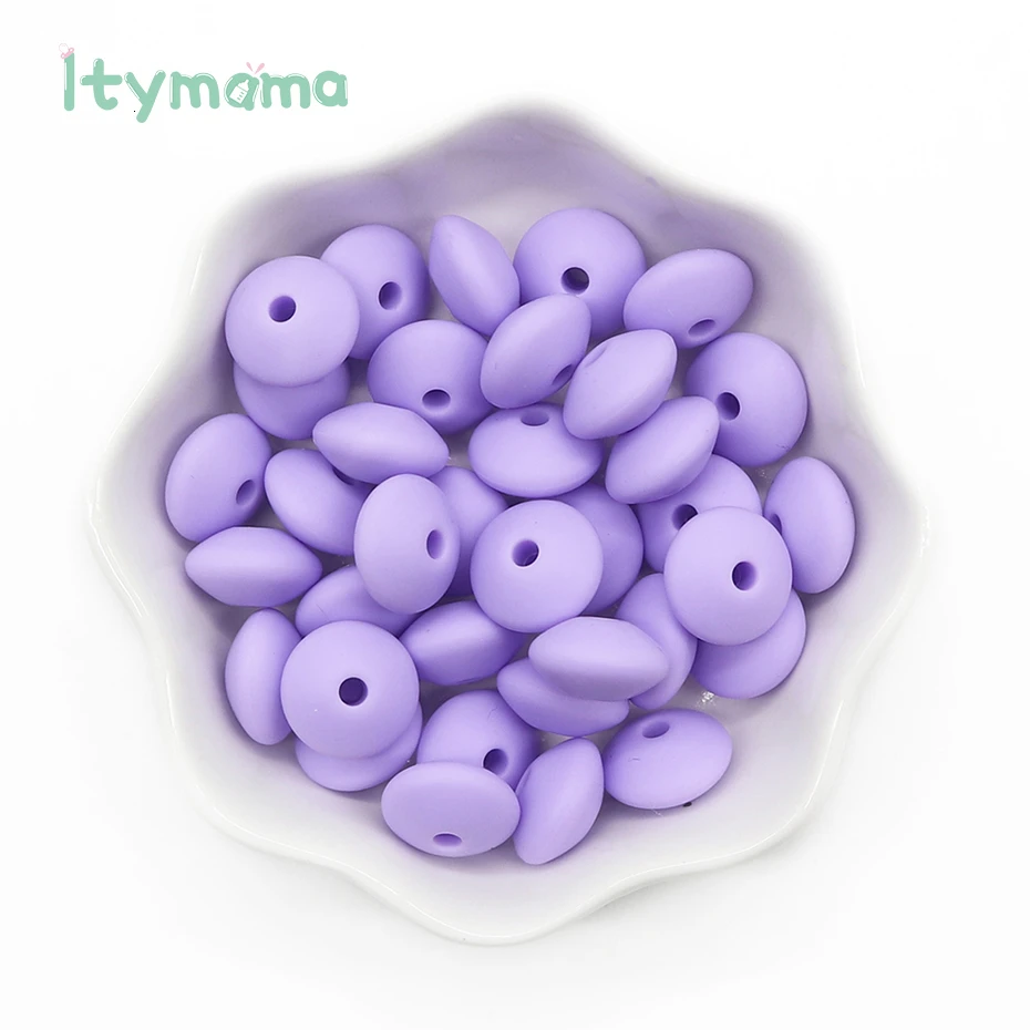 Itymama, 300 шт, чечевица, силиконовый прорезыватель, без бисфенола, Abacus Perle, силиконовые бусины, сделай сам, прорезыватель, ожерелье, игрушка для кормления, подарки, детский Прорезыватель - Цвет: 300pc BD020-28