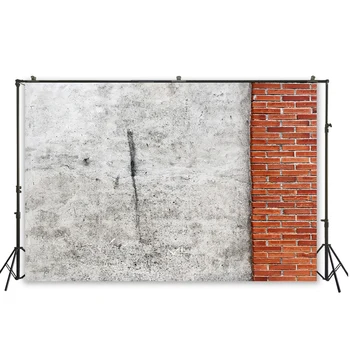 

HUAYI Vintage Photography Retro Cement And Brick Wall Background Backdrop For Portrait Photoshoot Backdrop Prop Banners D-5325