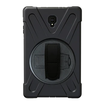 

Heavy Duty Shockproof Case Armor Cover for Samsung Tab a 10.5 Inch 2018 SM-T590/T595 with Kickstand/Hand Strap/Shoulder Strap (B
