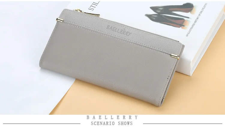 Designer Women Wallet Long Clutch Coin Purse Pu Leather Wallets For Women Purses Card Holder cartera mujer WWS308