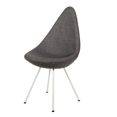 Нордический креативный стул в форме капли воды, простая спинка, современное обсуждение, кофейня, обеденный стул для досуга, дизайнерский стул - Цвет: Пурпурный