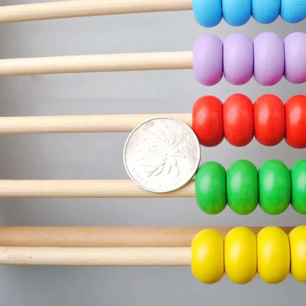 Деревянные вертикальные 10-скоростные вычисления рамки Abacus Раннее детство обучающие средства головоломки детские учебные пособия по математике