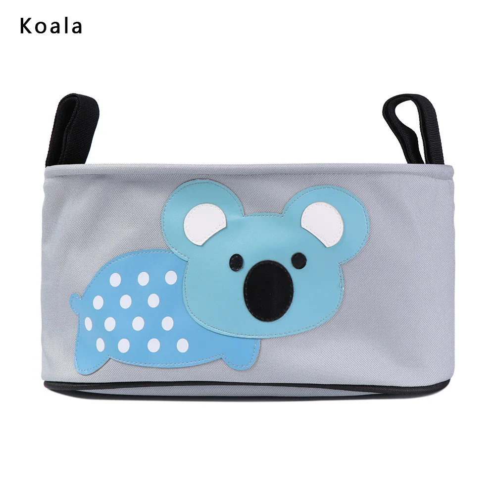 type 1-koala Сумка для хранения коляски, висячие Сумки, ткань Оксфорд, Мультипликация, многофункциональная большая емкость, моющиеся сумки для мам, аксессуары для коляски - Цвет: type 1-koala