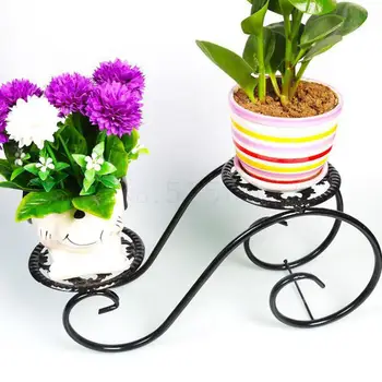 

Indoor Multilayer Money Plant Bracketplant Showy Flower Pot Sitting Room Desk Frame, Wrought Iron, Fleshy Potted Frame