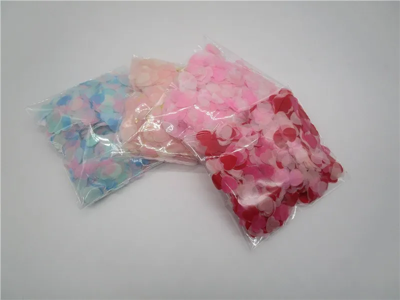 Paper confetti 1.5cm 10g(1000pcs) rose gold mixed heart shape balloon table wedding throwing supplies