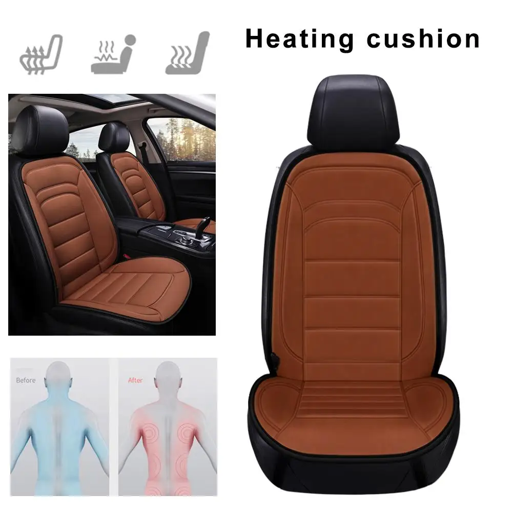 

Car Heated Seat Cushion 12V Anti-slip Plush Electric Heating Pad Cover Warm And Comfortable Scratch-resistant And Wear-resistant