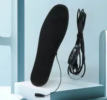 Heating Insole，three- Speed Thermostat , Winter Heating Insole , USB Charging,warm Electric Insole Heater Us Mobile Repair Black