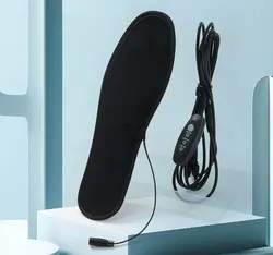 Heating Insole，three- Speed Thermostat , Winter Heating Insole , USB Charging,warm Electric Insole Heater Us Mobile Repair Black