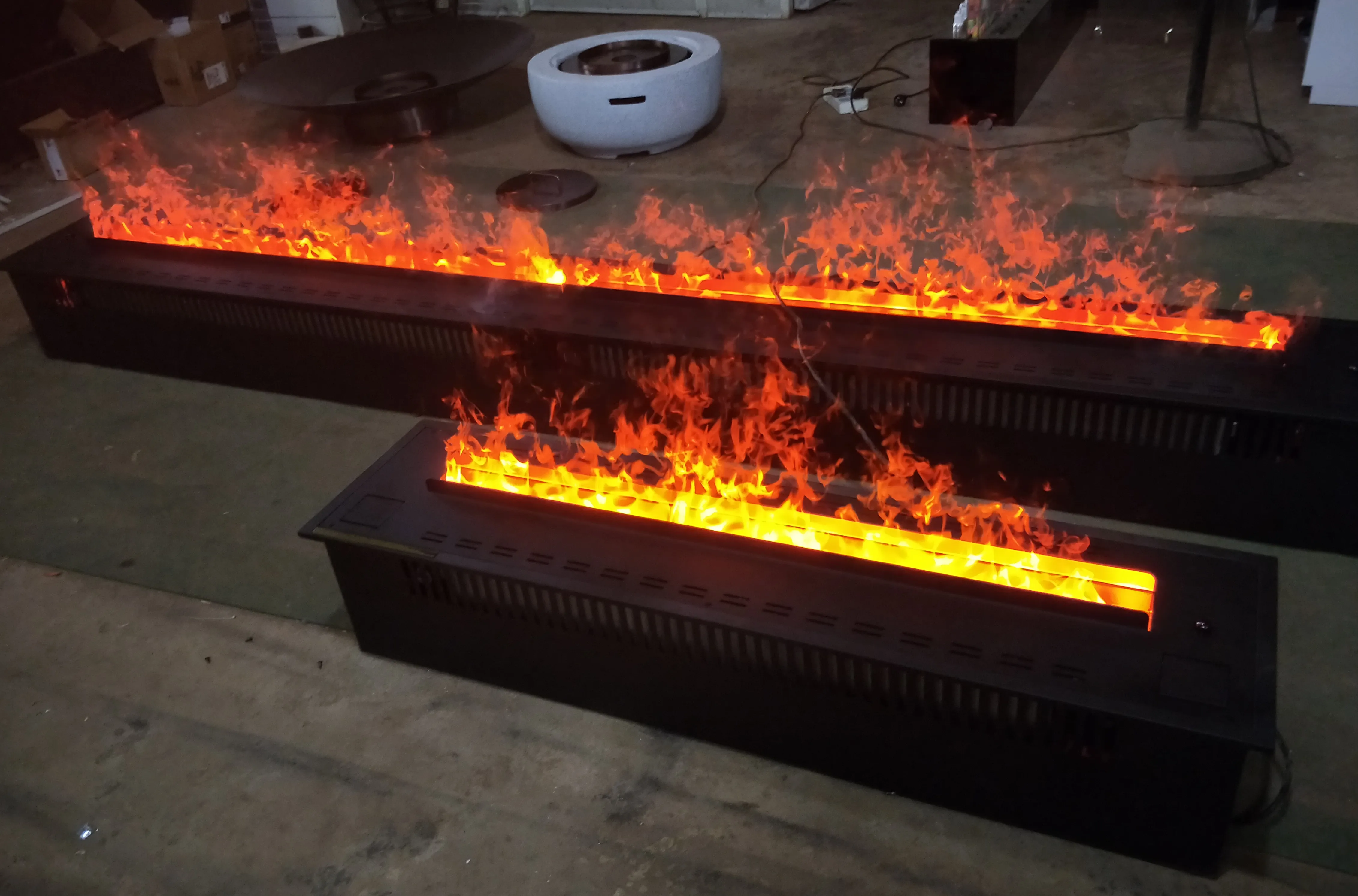 180cm Decor LED flame New Design 3D water vapor electric fireplace no heat  - AliExpress