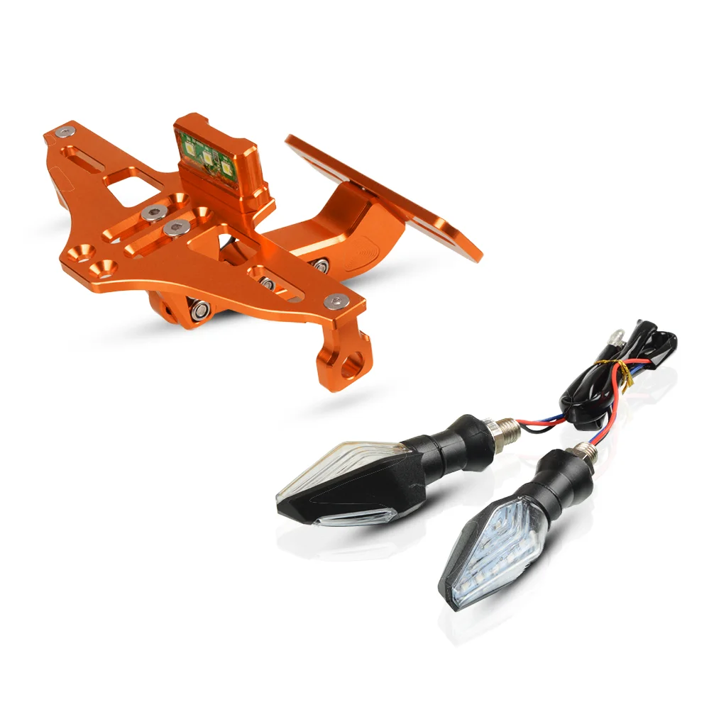 Алюминиевая рама номерного знака с регулируемым углом для RC 125 200 390 690 790 Enduro SMC 950 990