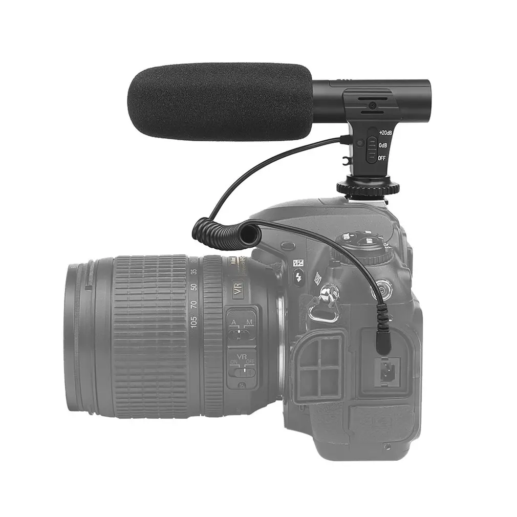 MIC-05 3,5 мм микрофон SLR камера DV стерео микрофон для VLOG камеры интервью новости Запись микрофон