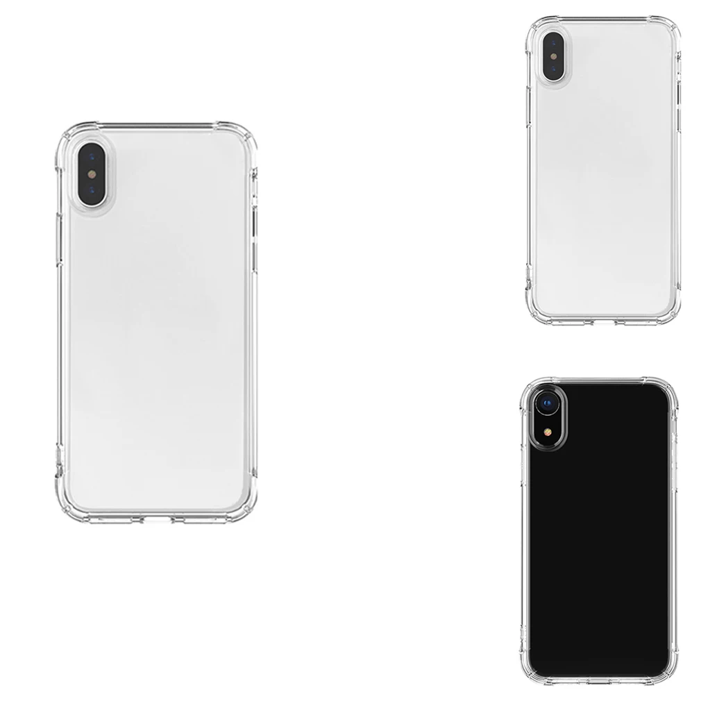 

Replacement for iphoneXS/XR/XS MAX Transparent TPU Phone Case Anti Shock Dust Proof Cover