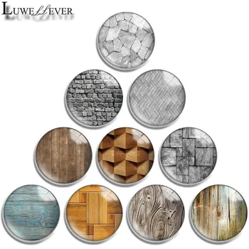 

10mm 12mm 16mm 20mm 25mm 30mm 642 Stone Pattern Mix Round Glass Cabochon Jewelry Finding 18mm Snap Button Charm Bracelet