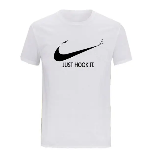 Белый Забавная футболка, милые футболки, Homme Just Hook It, мужские повседневные хлопковые топы с короткими рукавами, крутая футболка, летний Трикотажный костюм, футболка - Цвет: Белый