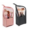 Travel Makeup Brush Bag Portable Cosmetic Brush Holder Organizer Waterproof Stand-Up Makeup Brush Pouch Zipper Toiletry Bag 1