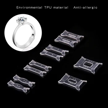 

10Pcs/set Ring Size Adjuster Set Ring Adjuster Pad Reducer Resizing Jewelry Tools
