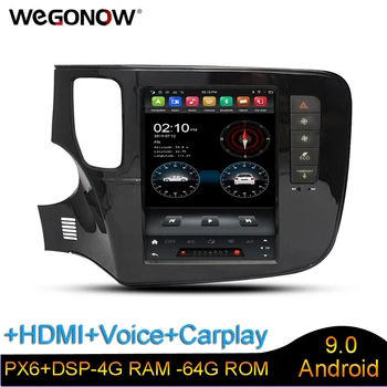 

DSP IPS HDMI PX6 Carplay voice control Tesla 9.7" Android 9.0 4GB 64GB auto radio GPS BT5.0 For MITSUBISHI Outlander 2014-2020