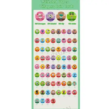 

Selected 68pcs Villager Card Ntag215 Coin Cards Animal Crossing New Horizons NFC Game Cards For Amiibo Card Free Shipping