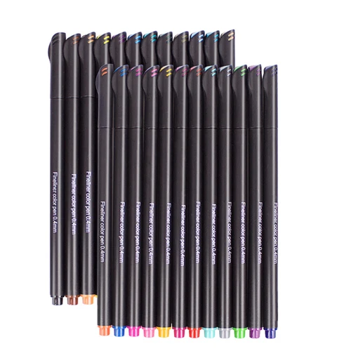 Rt маркеры, карандашная ручка, эскиз, игла для ручного рисования, Pigma, граффити на водной основе, 12 24 36 48 60, 100 цветов, тонкая линия, крючок для рисования - Цвет: 24 Colors
